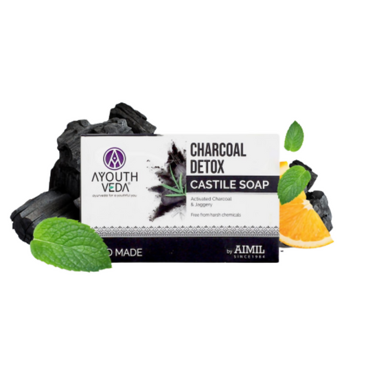 Buy Ayouthveda Charcoal cleanse  Castile Soap from DrMediCart, Ship from India to USA