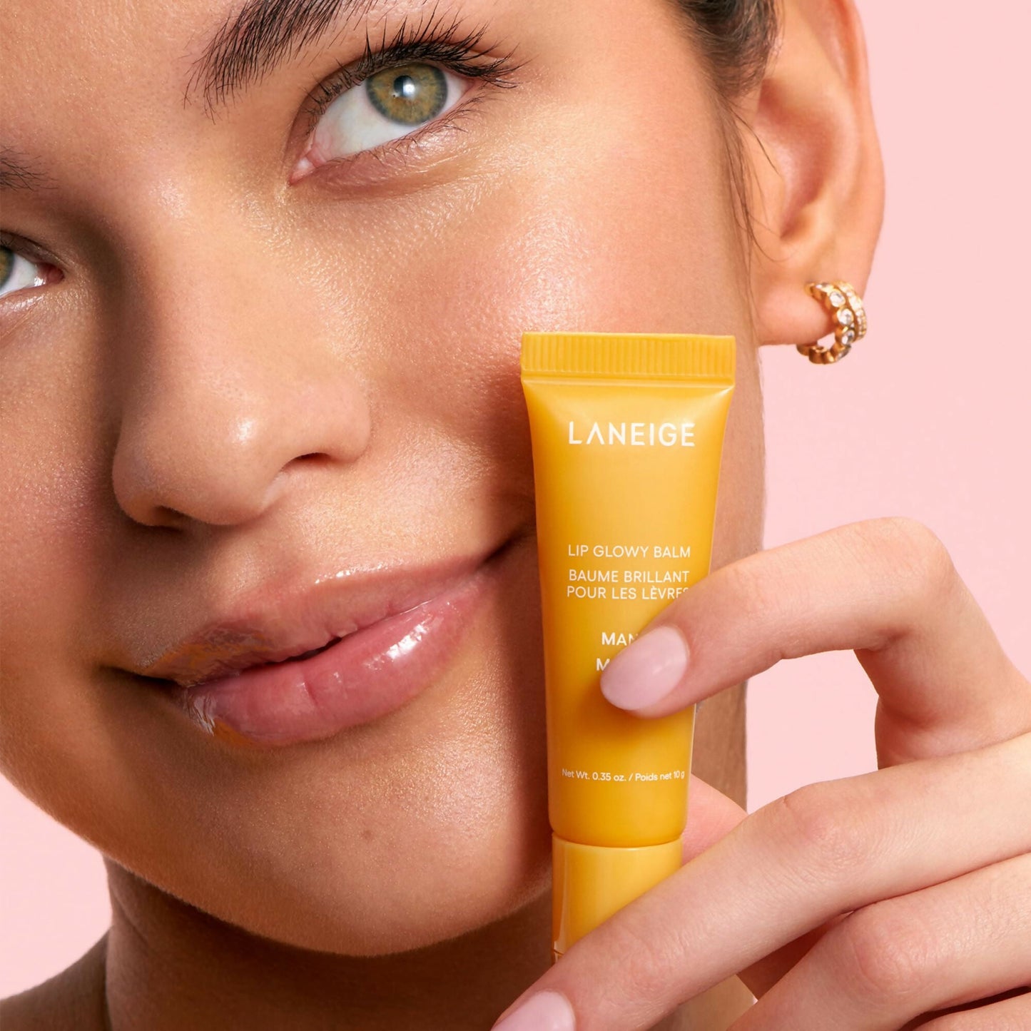 Laneige Lip Glowy Balm - Mango - Korean Lip Balm