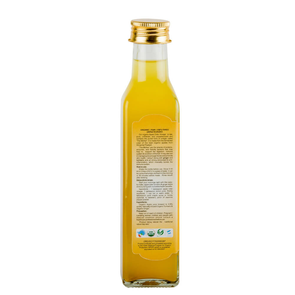 Praakritik Organic Apple Cider Vinegar With Ginger & Turmeric - Drmedicart