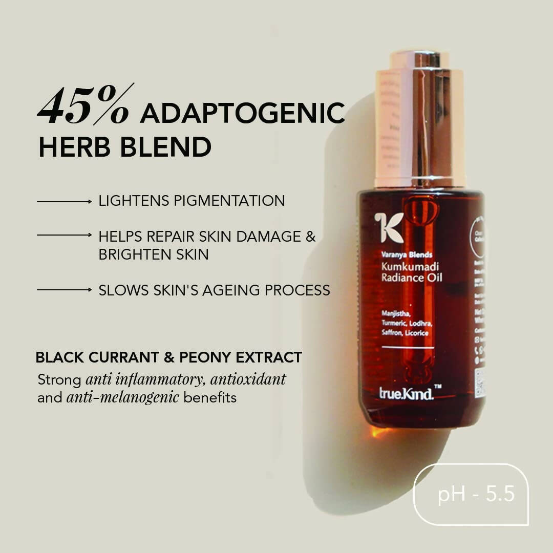 True Kind Varanya Blends Kumkumadi Radiance Facial Oil