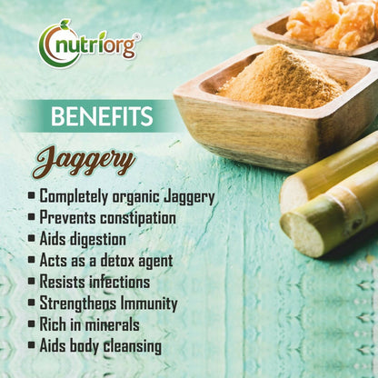 Nutriorg Certified Organic Raw Jaggery