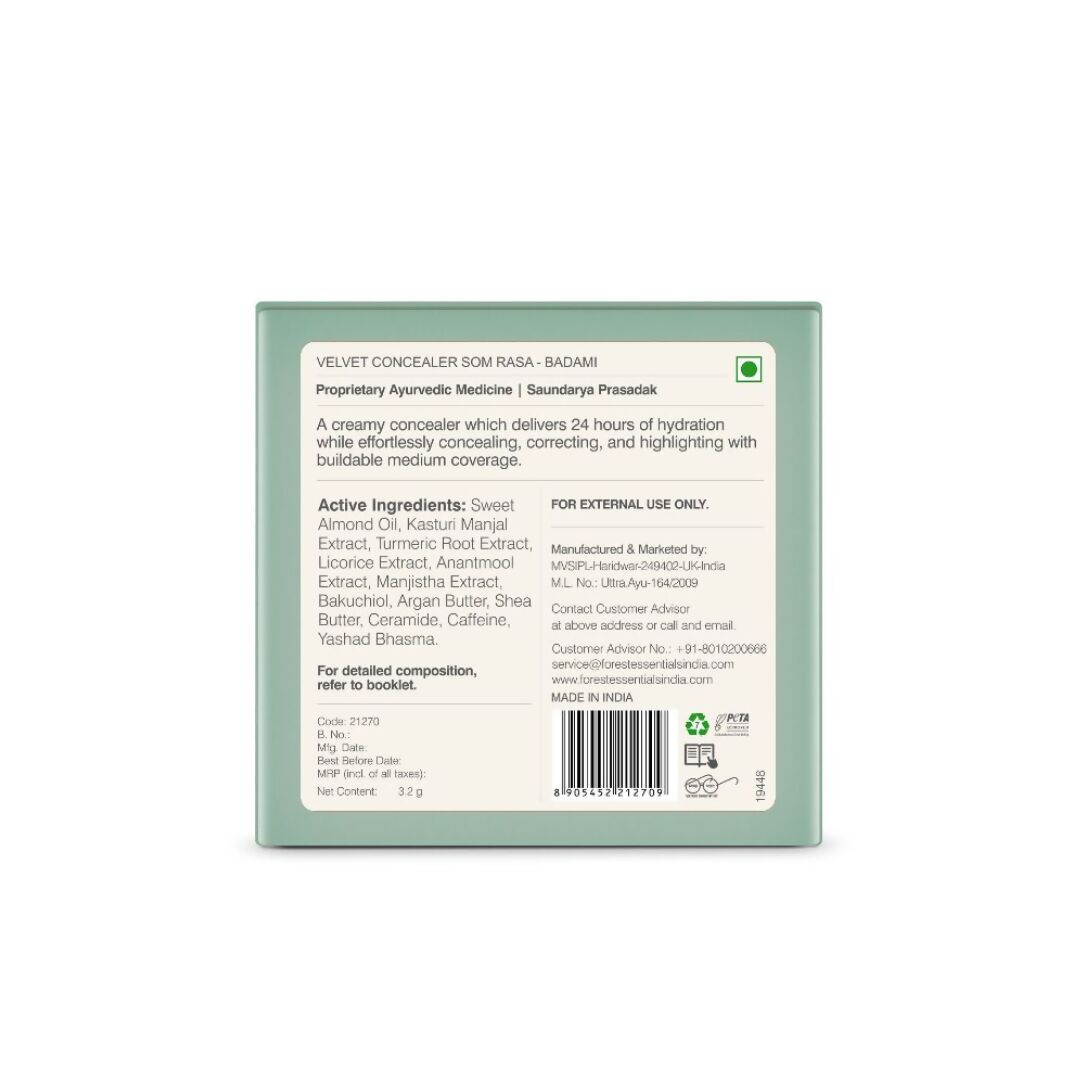 Forest Essentials Som Rasa Velvet Concealer Badami - Drmedicart
