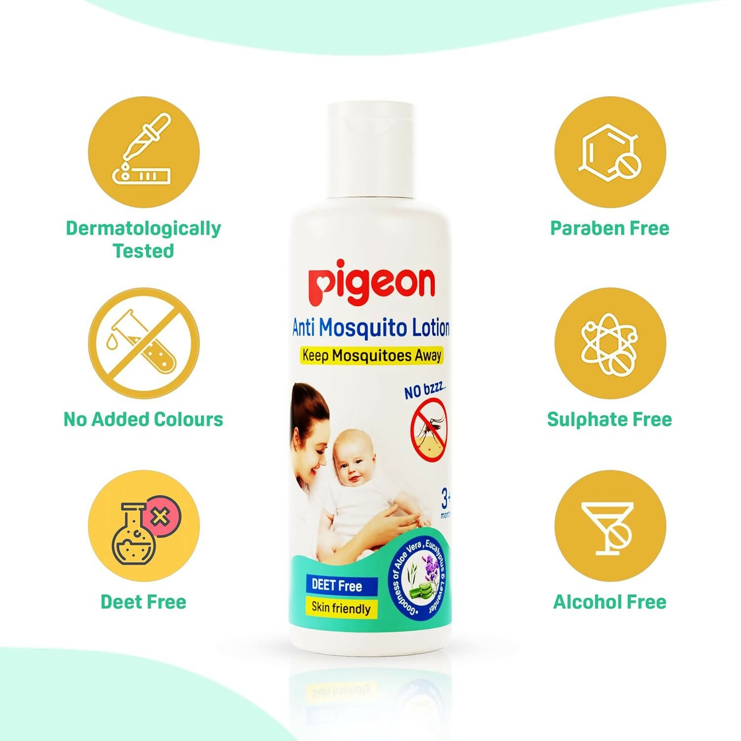 Pigeon Natural Anti Mosquito Body Lotion for Babies, Keep Mosquitoes Away