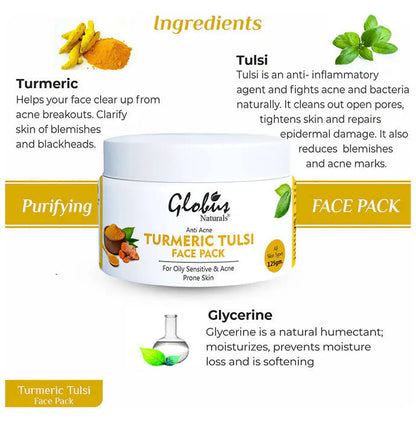 Globus Naturals Turmeric Tulsi Face Pack