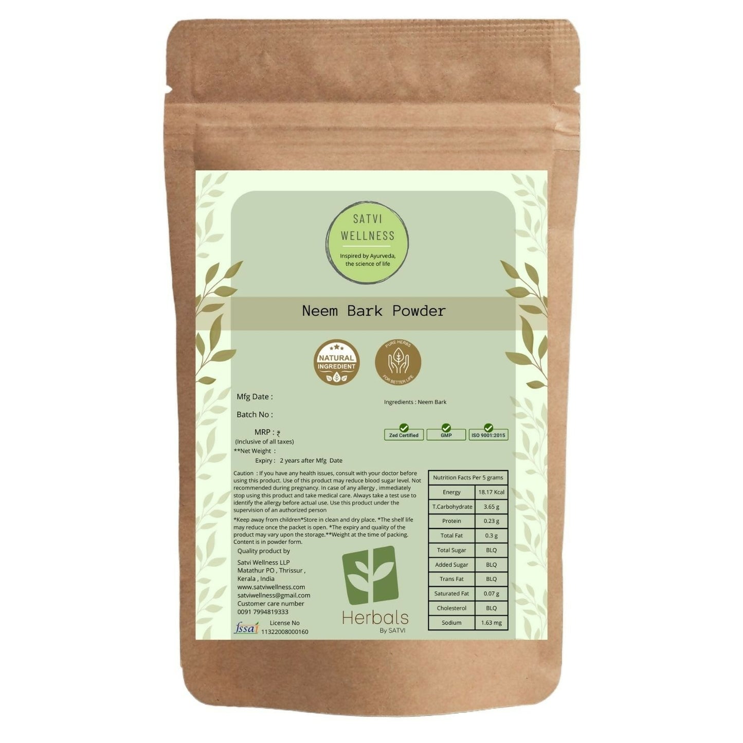 Satvi Wellness Neem Bark Powder