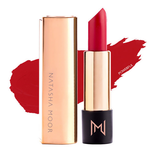 Natasha Moor Silk Suede Lipstick - Powerful