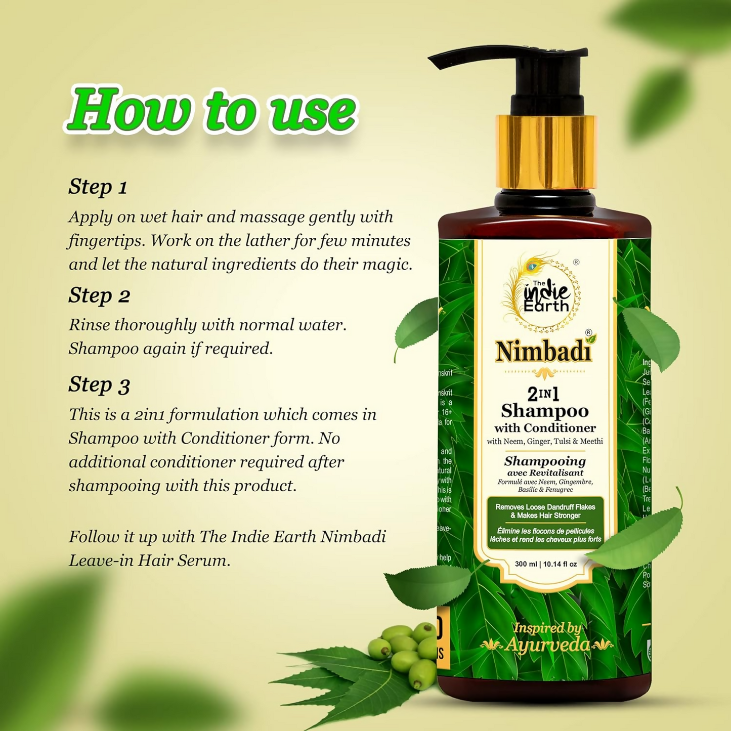 The Indie Earth Nimbadi 2-in-1 Shampoo with Conditioner for Healthy Hairs