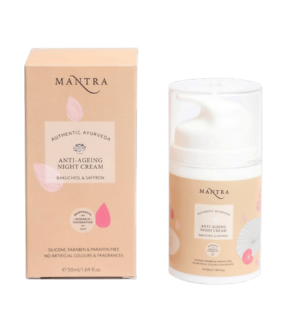 Mantra Herbal Anti-Ageing Night Cream Bakuchiol & Saffron