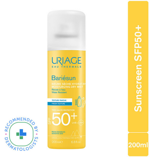 Buy Uriage Bariesun SPF 50 + Moisturizing Dry Mist Sunscreen from DrMediCart, Ship from India to USA