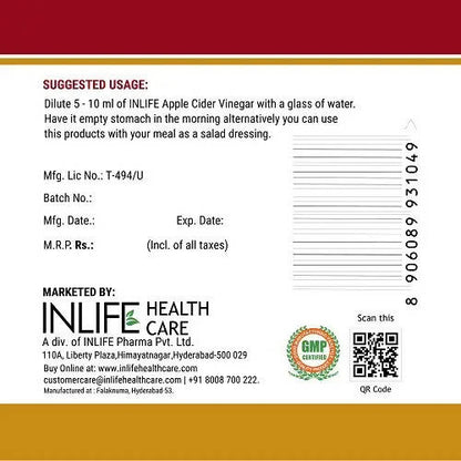 Inlife Apple Cider Vinegar
