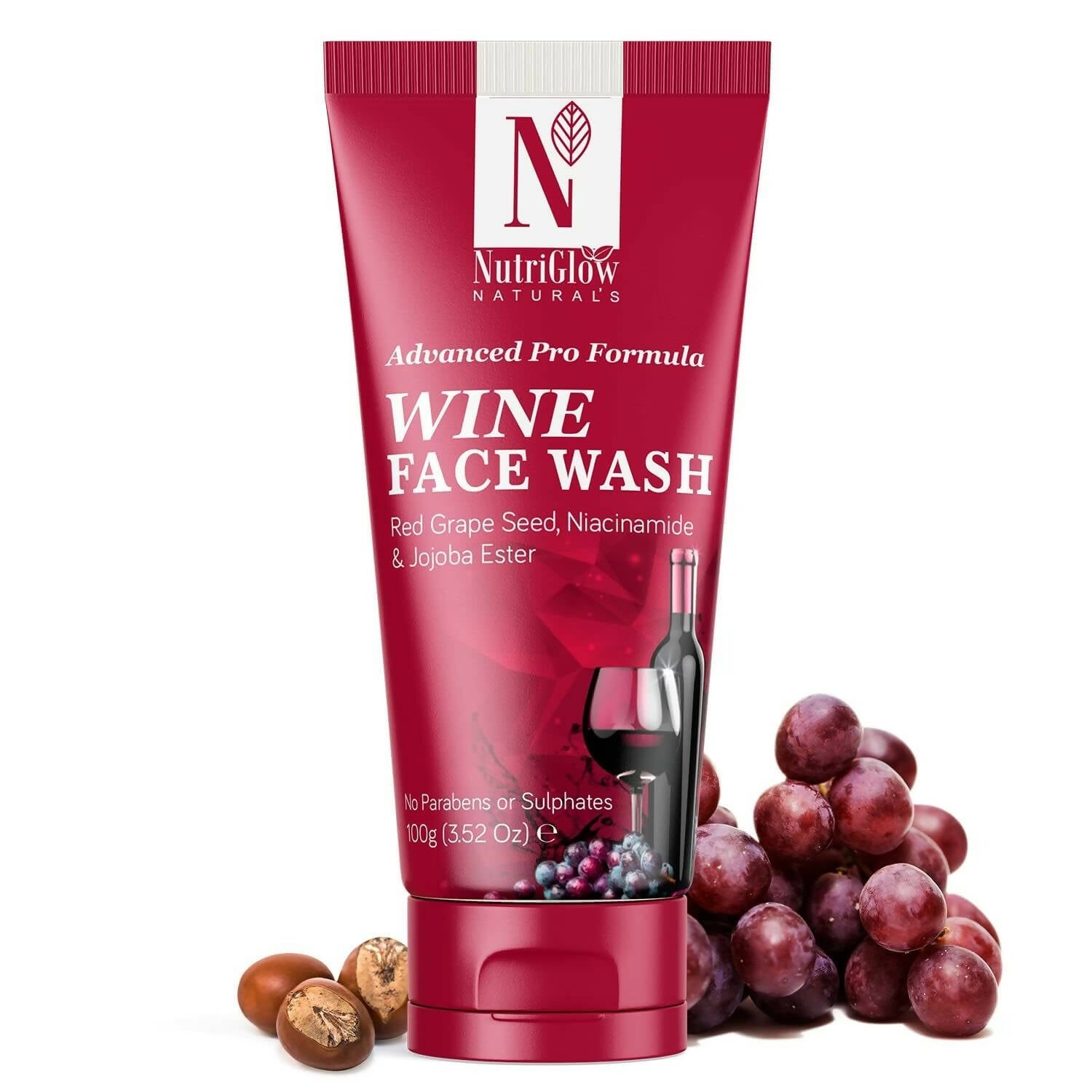 NutriGlow NATURAL'S Advanced Pro Formula Wine Face Wash