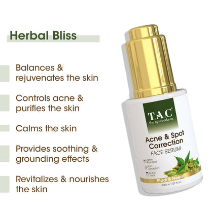 TAC   The Ayurveda Co. With Eladi And Neem Face Serum