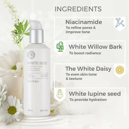 The Face Shop White Seed Brightening Toner - Korean Skincare