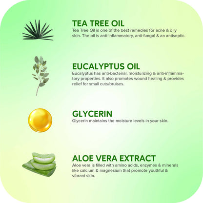Careberry Organic Tea Tree & Eucalyptus Oil Shower Gel And Tea Tree Oil & Shea Butter Body Lotion - DrMediCart
