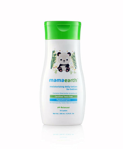 Mamaearth Daily Moisturizing Lotion & Deeply Nourishing Wash & Nourishing Hair Oil for Babies