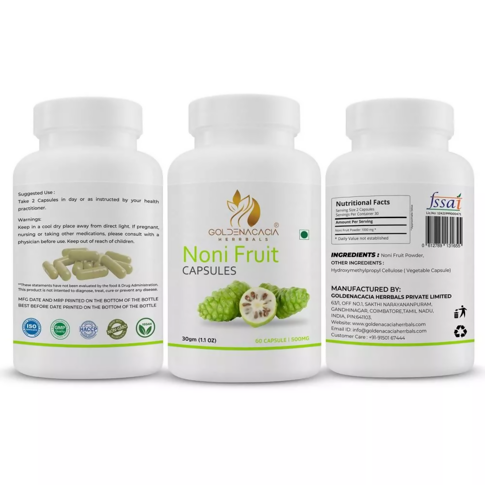 Goldenacacia Herrbals Noni Fruit Capsules