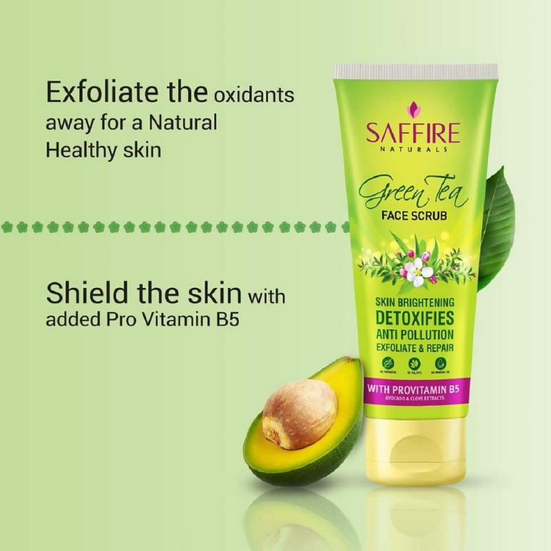 Saffire Naturals Green Tea Scrub With Provitamin B5