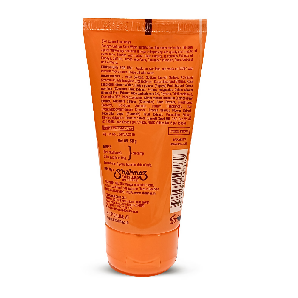 Shahnaz Husain Papaya-Saffron Face Wash