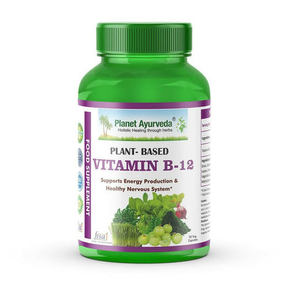 Planet Ayurveda Plant Based Vitamin B12 Capsules
