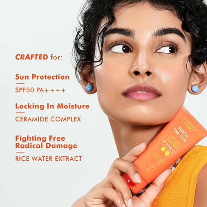 Conscious Chemist Peach The Sun Hybrid Gel Sunscreen SPF 50 PA ++++