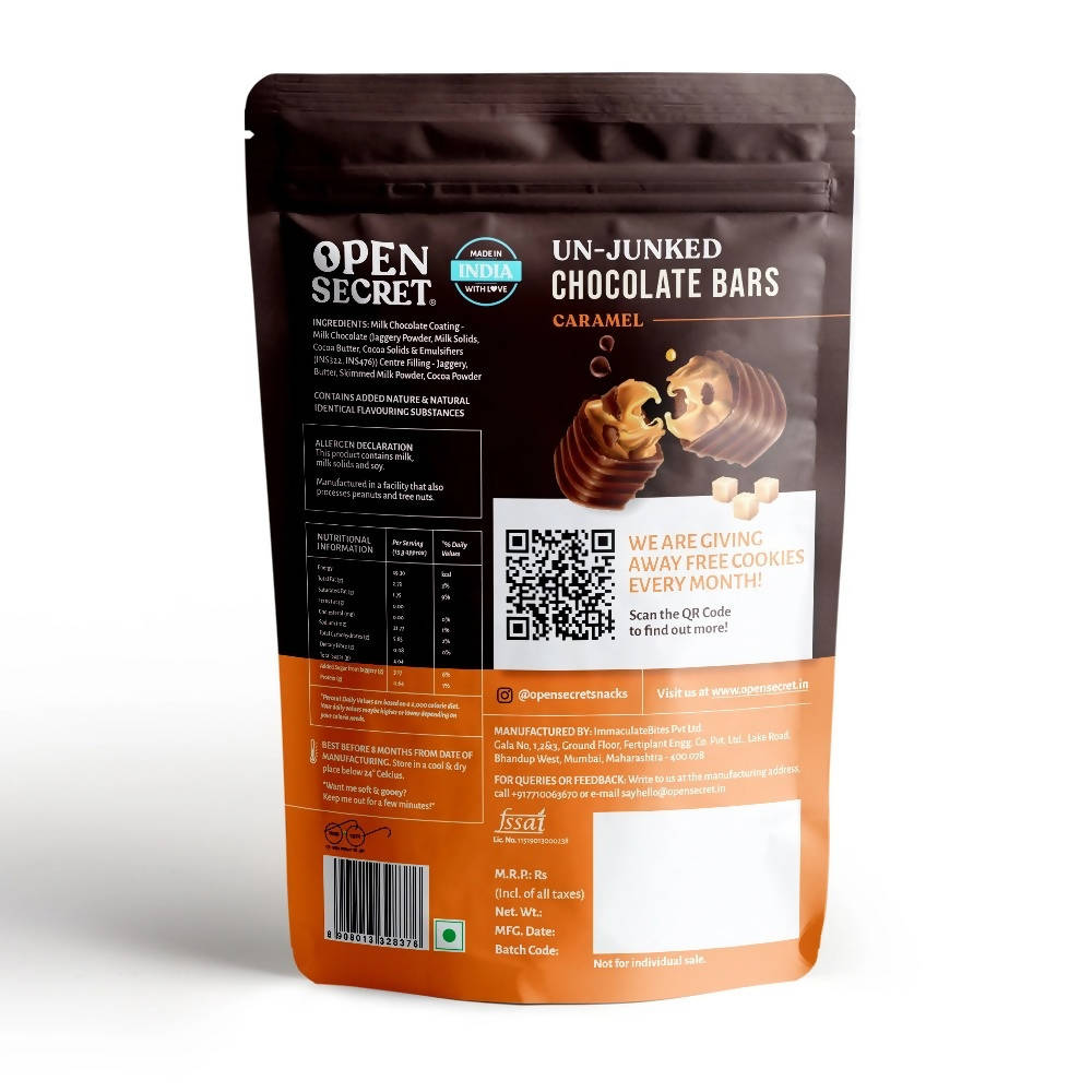 Open Secret Un -Junked Chocolate Bars Caramel
