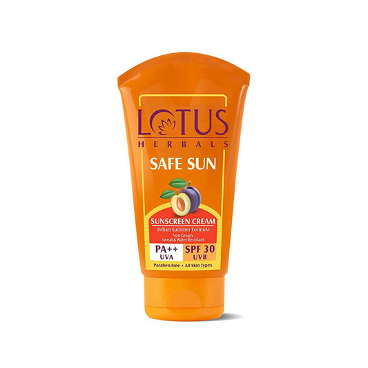 Buy Lotus Herbals Safe Sun SPF 30 PA++ Sunscreen Cream from DrMediCart, Ship from India to USA