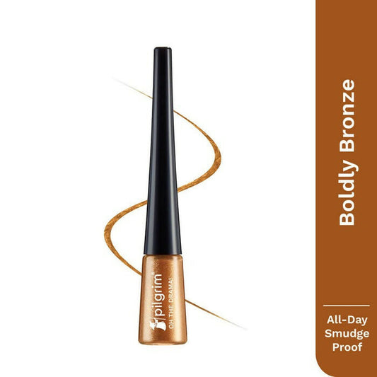 Buy Pilgrim Oh The Drama Metallic Eyeliner Boldly Bronze from DrMediCart, Ship from India to USA