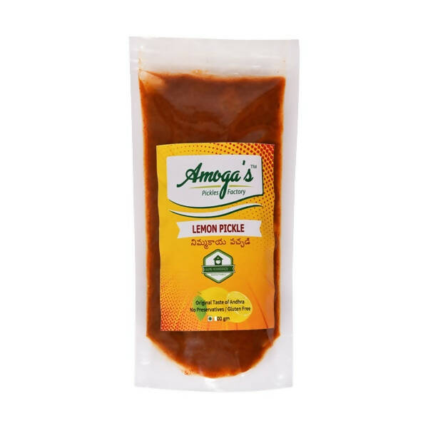 Buy Amoga's Pickles Factory Andhra Style Lemon Pickle from DrMediCart, Ship from India to USA