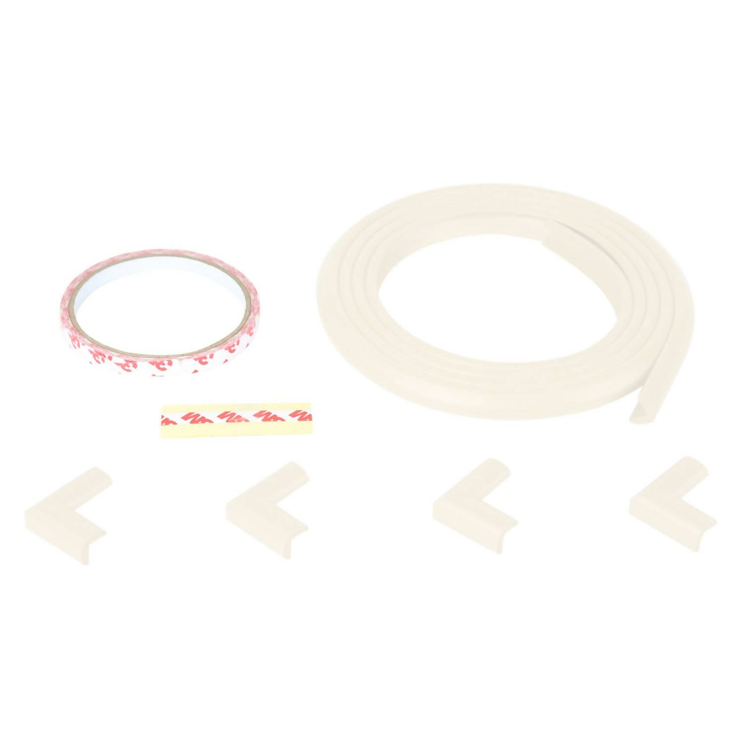 Buy Safe-O-Kid Unique High Density L-Shaped 2 Mtr Long Mini 1 Edge Guard With 4 Corner Cushions White from DrMediCart, Ship from India to USA