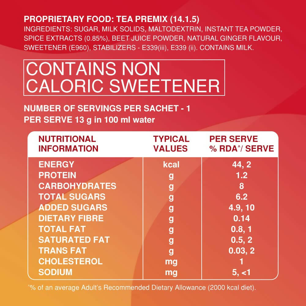 Red Label Instant Spiced Tea Sachets