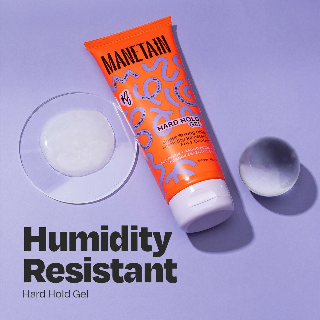 Manetain Hard Hold Gel For Curly & Wavy Hair