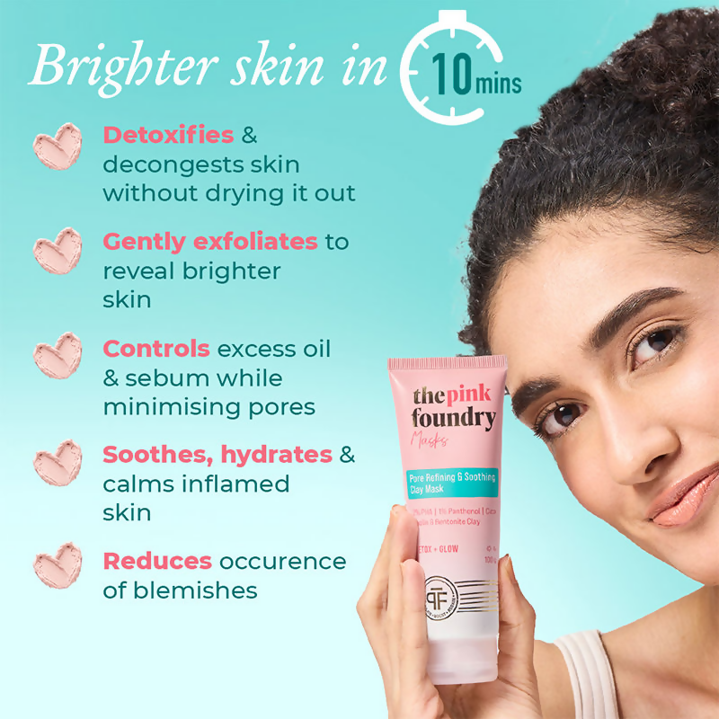 The Pink Foundry Pore Refining & Soothing Clay Mask