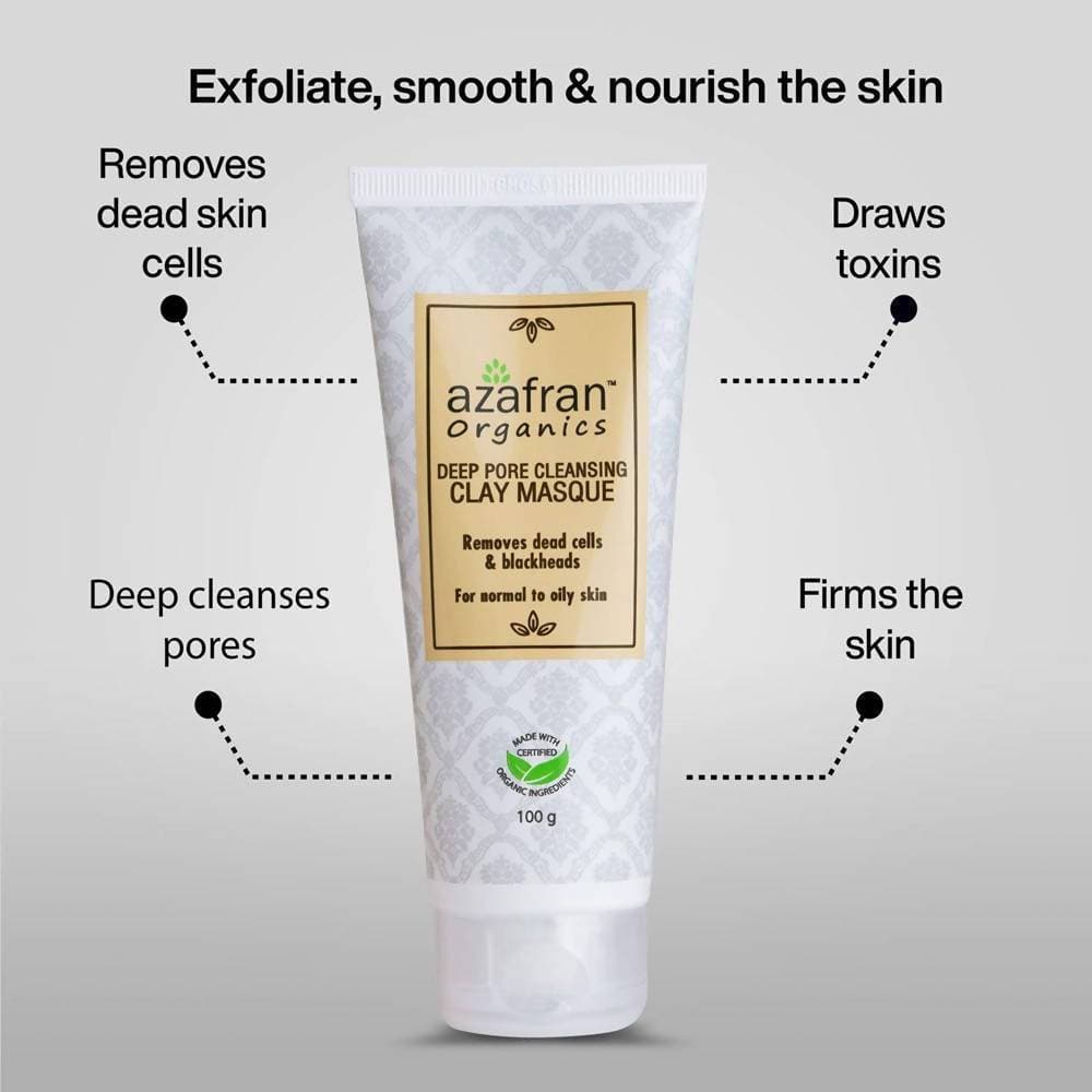 Azafran Organics Deep Pore Cleansing Clay Masque - DrMediCart