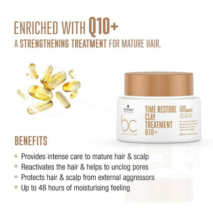 Schwarzkopf Professional New Bonacure Q10+ Time Restore Range Clean Combo - Drmedicart