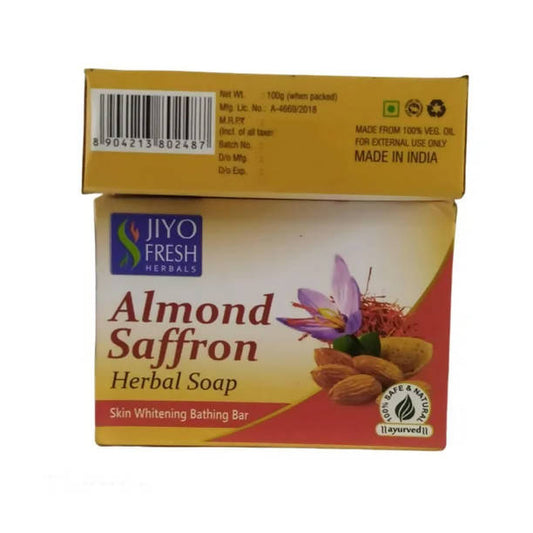 Buy New Shama Jiyo Fresh Almond Saffron Herbal Soap from DrMediCart, Ship from India to USA