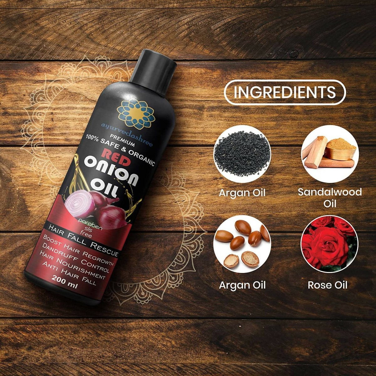 Ayurvedashree Red Onion Oil For Growth
