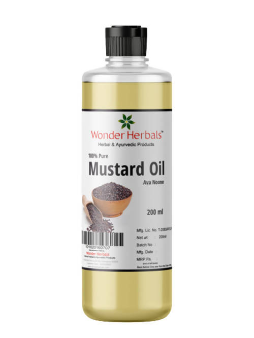 Buy Wonder Herbals Pure Mustard (Ava noone) Oil from DrMediCart, Ship from India to USA
