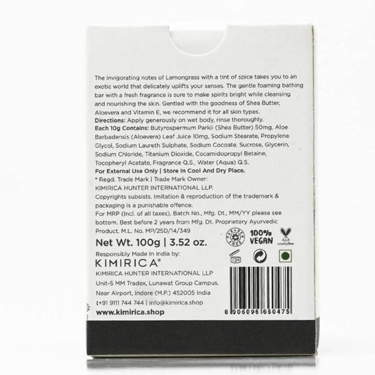 Buy Kimirica Earth Shea Lemongrass Bathing Soap Bar from DrMediCart, Ship from India to USA
