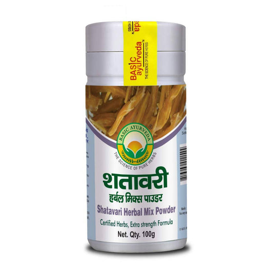 Buy Basic Ayurveda Shatavari Herbal Mix Powder from DrMediCart, Ship from India to USA