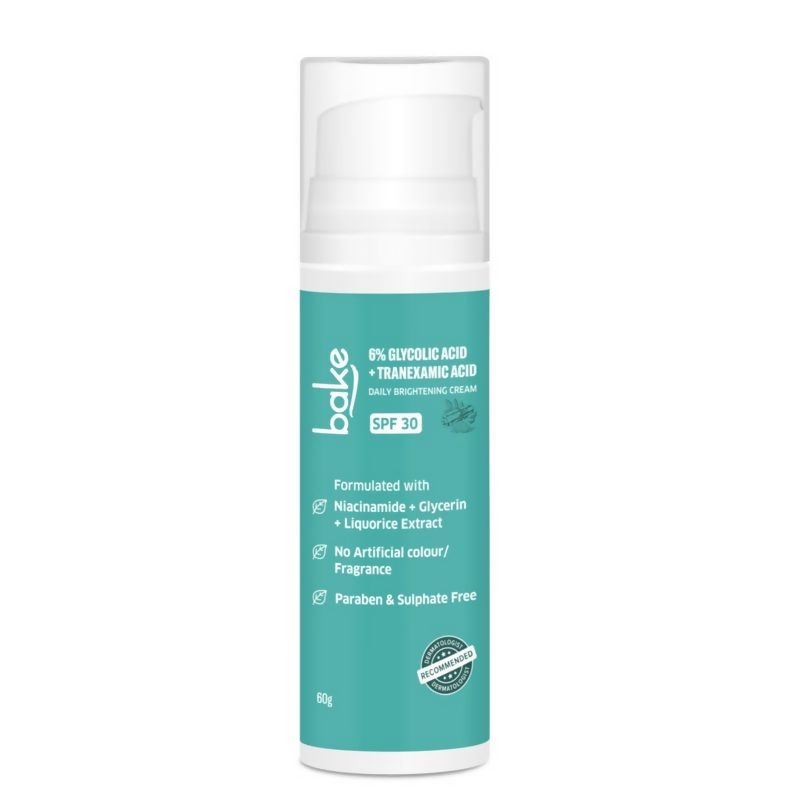 Bake 6% Glycolic + Tranexamic Acid Cream Spf 30 Pa+++ For Pigmentation & Daily Brightening Cream