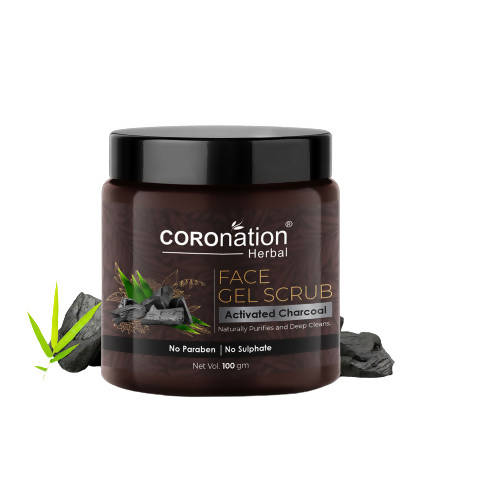 Coronation Herbal Activated Charcoal Face Gel Scrub