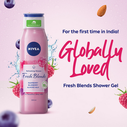 Nivea Fresh Blends Raspberry Body Wash