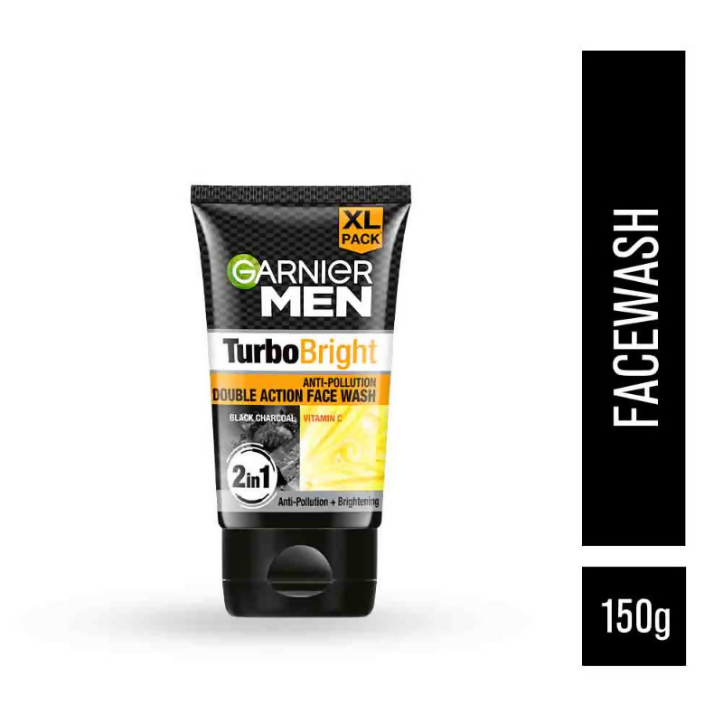 Garnier Men Turbo Bright Anti-Pollution Double Action Face Wash