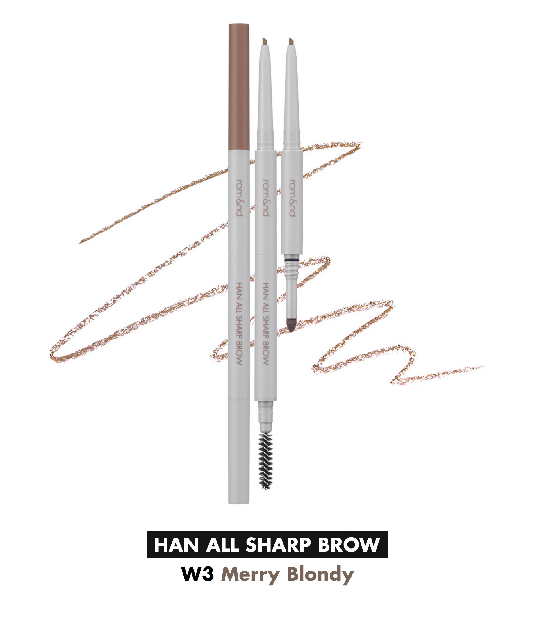 Rom&nd Han All Sharp Brow - W3 Merry Blondy
