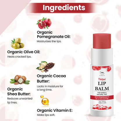 The Natural Wash Moisturizing Pomegranate Tinted Lip Balm