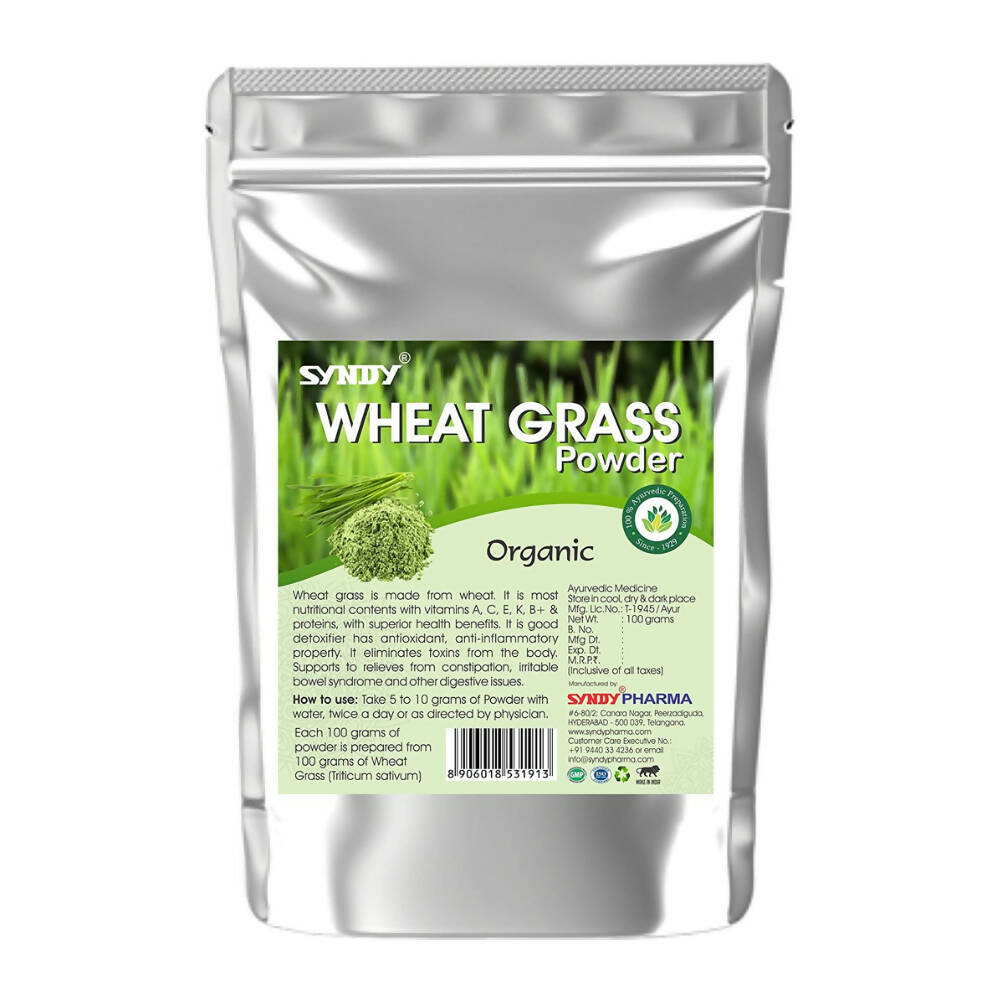 Syndy Pharma Organic Wheat Grass Powder