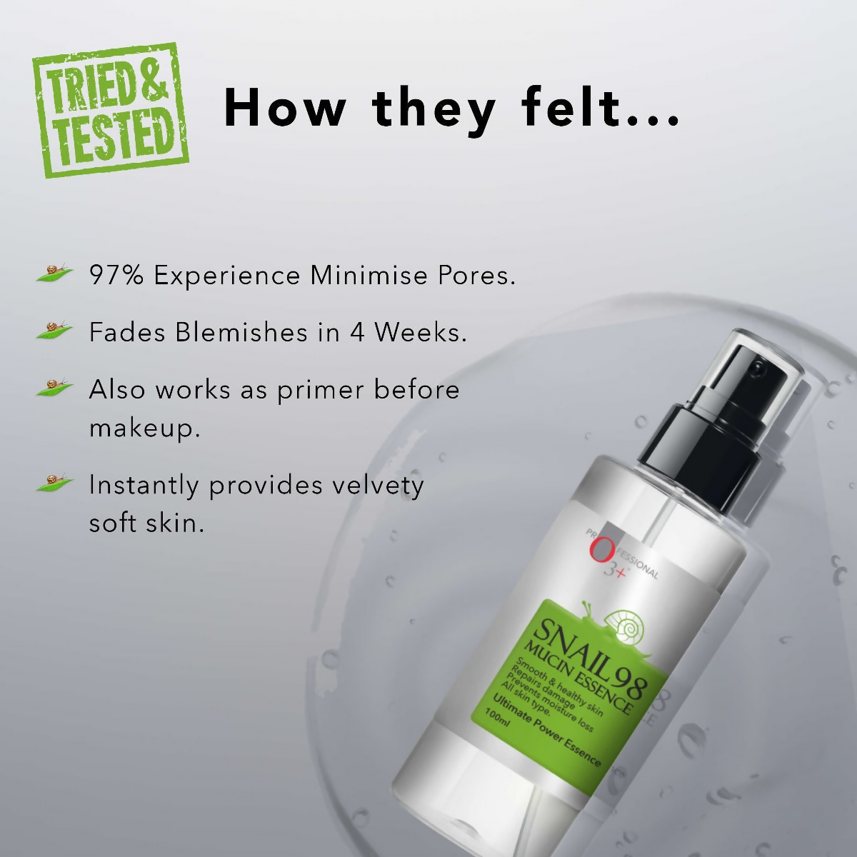 Professional O3+ Snail 98 Mucin Essence