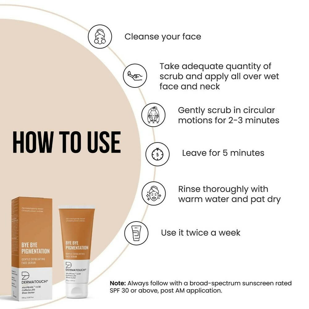 Dermatouch Bye Bye Pigmentation Face Scrub - DrMediCart