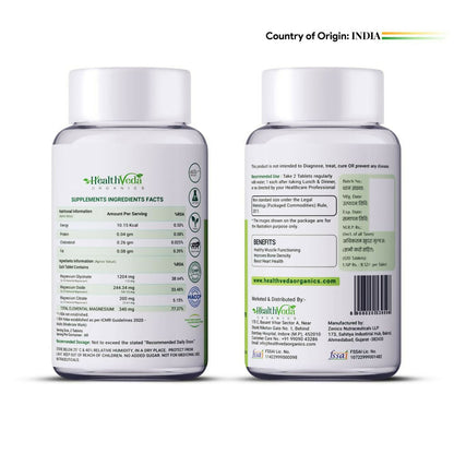 Health Veda Organics Magnesium Citrate+Glycinate Tablets