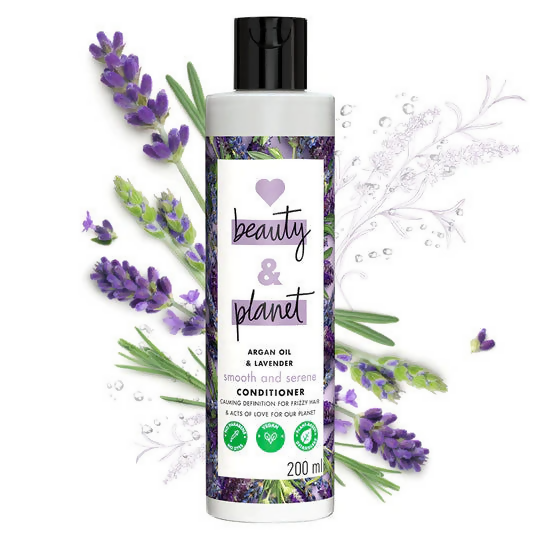 Love Beauty And Planet Argan Oil And Lavender Anti Frizz Shampoo Conditioner & Hair Serum Combo